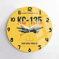 Thumbnail for KC-135 STRATOTANKER design on yellow no frame wall clock