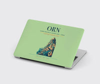 Thumbnail for Ahmed Ben Bella Airport (ORN) design on light green MacBook case