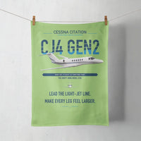 Thumbnail for Cessna Citation CJ4 Gen2 design on light green towel