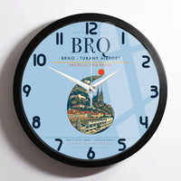 Thumbnail for Brno - Turany Airport BRQ Wall-Clock Framed - Light Blue