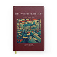Thumbnail for VINTAGE G4502 - The Factory Night Shift - Designed Notebooks design on darkred