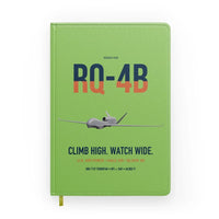 Thumbnail for RQ-4B Global Hawk design on light green notebook