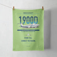 Thumbnail for Beechcraft 1900D design on light green towel