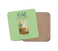 Thumbnail for Yamagata Airport (GAJ) design on light green 1 piece coaster
