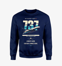 Thumbnail for Boeing 737-900ER design on navy blue sweatshirt
