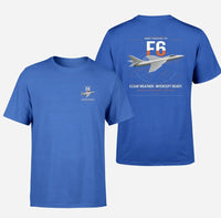 Thumbnail for Hawker Hunter F6 design on blue t-shirt, double-side print
