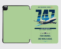 Thumbnail for Boeing 747-400 design on light green ipad tablet case
