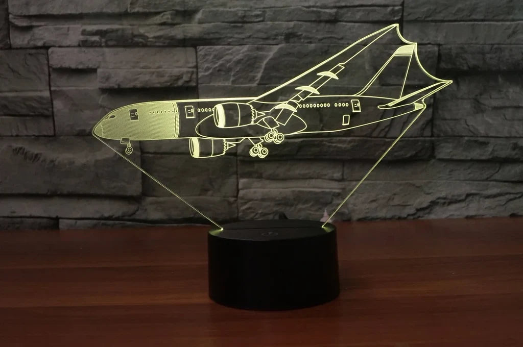 Customisable Boeing 787 3D Lamp - view 5