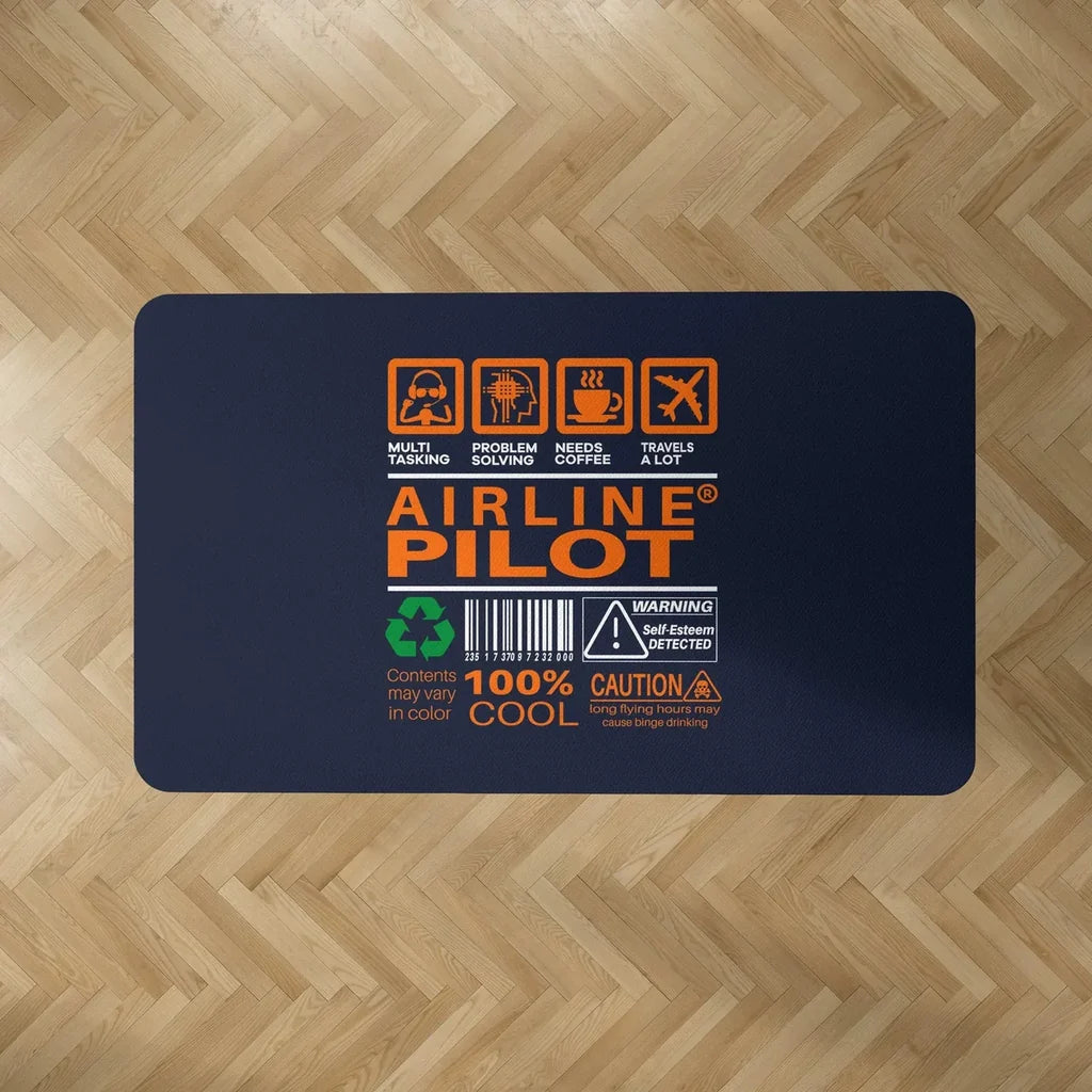 Airline Pilot Label Floor Mat - view 4