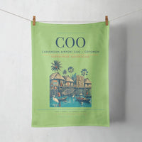 Thumbnail for Cadjehoun Airport (COO) design on light green towel