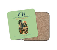 Thumbnail for Sultan Azlan Shah Airport (IPH) design on light green 1 piece coaster