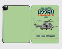 Thumbnail for Airbus Helicopters H225M Caracal design on light green ipad tablet case