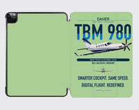 Thumbnail for Daher TBM 980 design on light green ipad tablet case