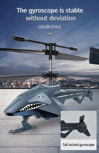Thumbnail for 2.5CH Shark-Style RC Drone/Helicopter (USB Rechargeable, LED) - view 13