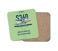 Thumbnail for Shorts 360-300 design on light green 1 piece coaster