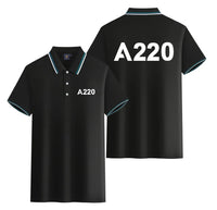 Thumbnail for Customisable Airbus A220 Polo Shirt - view 4