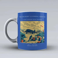 Thumbnail for VINTAGE G4517 - The Desert Landing Ground - Ceramic Mug design on blue