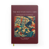 Thumbnail for VINTAGE G4224 - The Mountain Vista Cabin - Designed Notebooks design on darkred