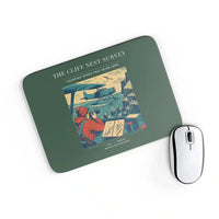 Thumbnail for VINTAGE G4363 - The Cliff Nest Survey - Designed Mouse Pads design on darkgreen rectangle