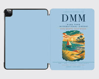 Thumbnail for King Fahd International Airport (DMM) design on light blue ipad tablet case