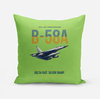 Thumbnail for B-58A Hustler design on light green pillow