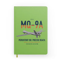 Thumbnail for MQ-9A Reaper design on light green notebook
