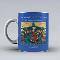 Thumbnail for VINTAGE G4538 - The Swords Into Seats - Ceramic Mug design on blue
