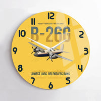 Thumbnail for B-26G Marauder design on yellow no frame wall clock