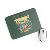 Thumbnail for VINTAGE G4371 - The Rooftop Garden Arrival - Designed Mouse Pads design on darkgreen rectangle