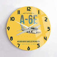 Thumbnail for A-6E Intruder design on yellow no frame wall clock