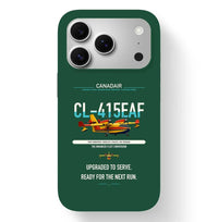 Thumbnail for Canadair CL-415EAF design on dark green magsafe iphone case, for iPhone 17 Pro