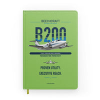 Thumbnail for Beechcraft King Air B200 design on light green notebook