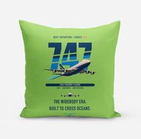 Thumbnail for Boeing 747-200B design on light green pillow