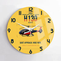 Thumbnail for Airbus H130 design on yellow no frame wall clock