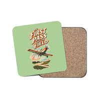 Thumbnail for The First Pass Wakes The Field design on light green 1 piece coaster