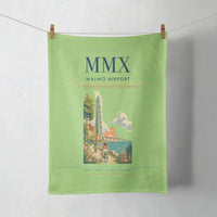 Thumbnail for Malmo Airport (MMX) design on light green towel