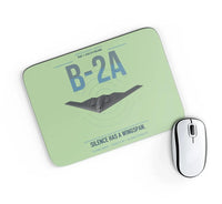 Thumbnail for B-2A Spirit design on light green rectangle mouse pad