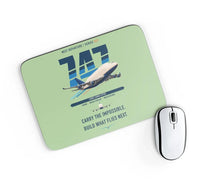 Thumbnail for Boeing 747-400 Dreamlifter design on light green rectangle mouse pad