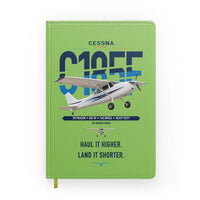 Thumbnail for Cessna A185F Skywagon design on light green notebook
