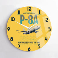Thumbnail for P-8A Poseidon design on yellow no frame wall clock