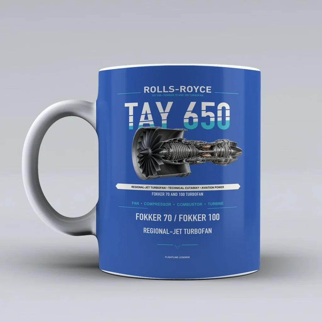 650 Mug design on blue tay