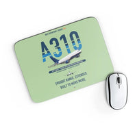 Thumbnail for Airbus A310-300P2F design on light green rectangle mouse pad
