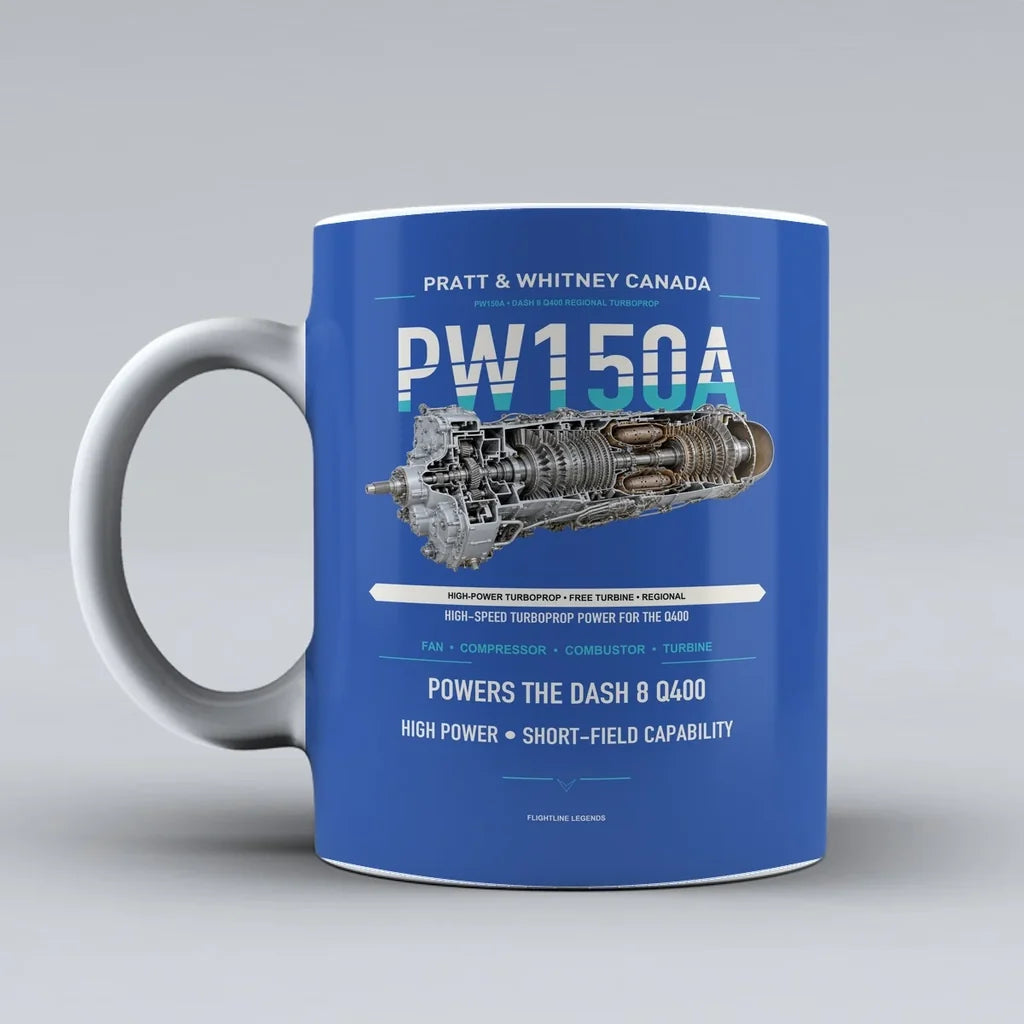 Mug design on blue pw150a