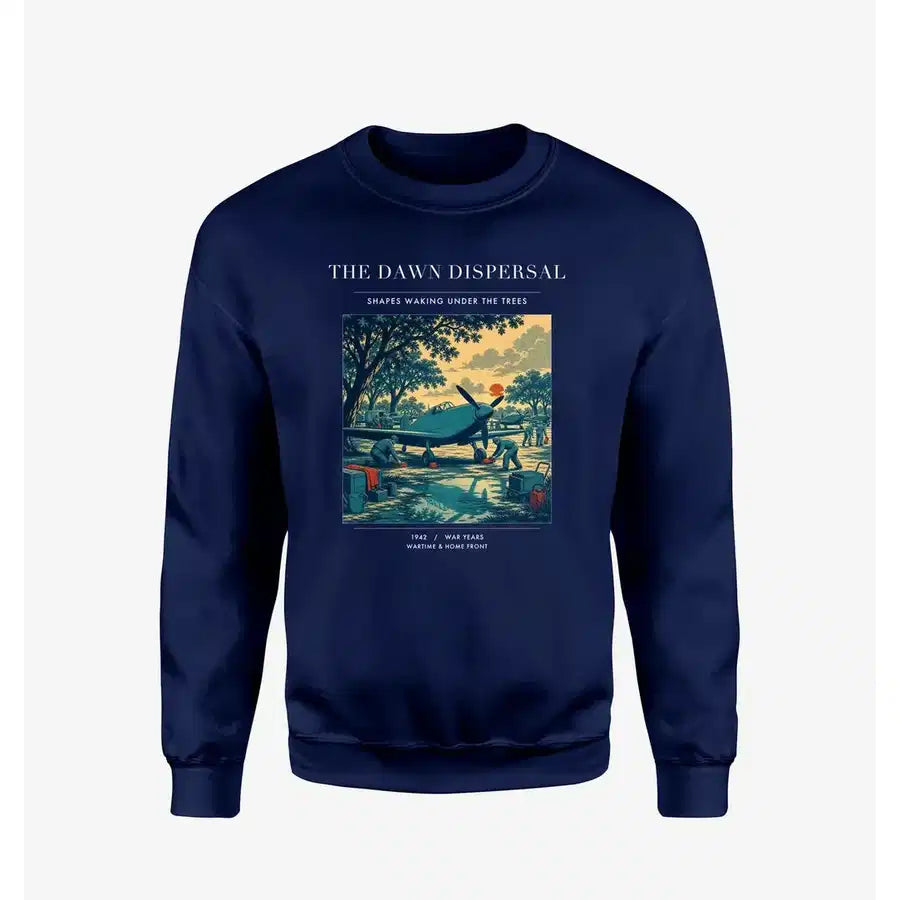 VINTAGE G4531 - The Dawn Dispersal - Designed Sweatshirts design on navyblue