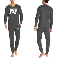 Thumbnail for Super Boeing 737+Text men pajamas - Gray