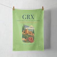 Thumbnail for Federico García Lorca Granada-Jaén Airport (GRX) design on light green towel