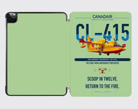 Thumbnail for Canadair CL-415 design on light green ipad tablet case