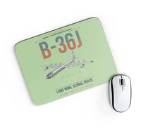 Thumbnail for B-36J Peacemaker design on light green rectangle mouse pad