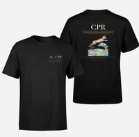 Thumbnail for Casper–Natrona County International Airport (CPR) design printed on black double-side t-shirt