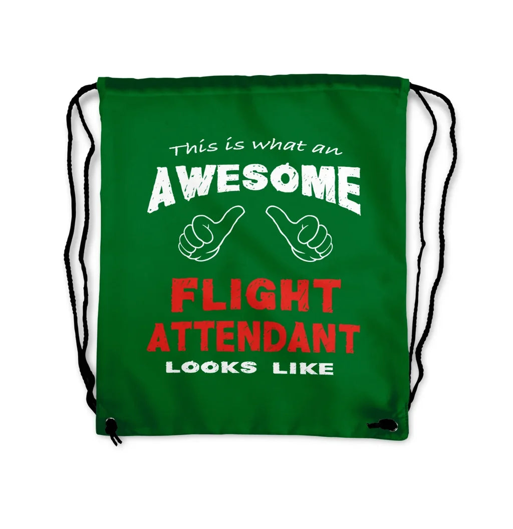 Flight Attendant Drawstring Bag - view 4